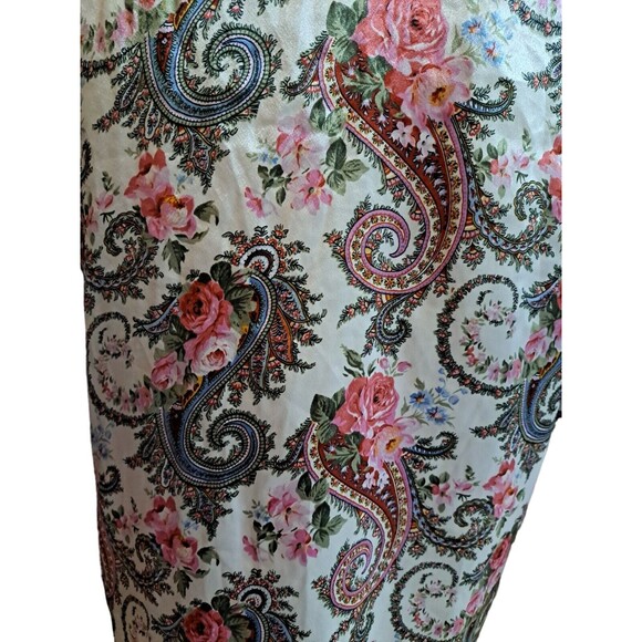 Vintage Victoria’s Secret Womens Size P Gold Label Pajama Top Silky Satin Floral - Picture 11 of 12